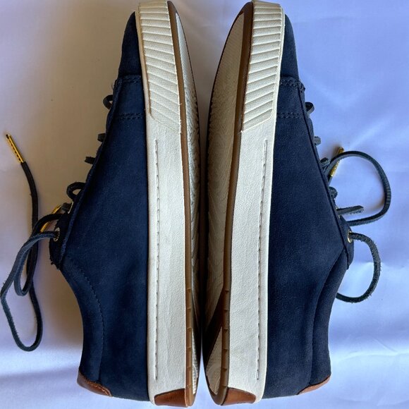 Women's Navy Blue Suede Sperry's - Picture 3 of 7